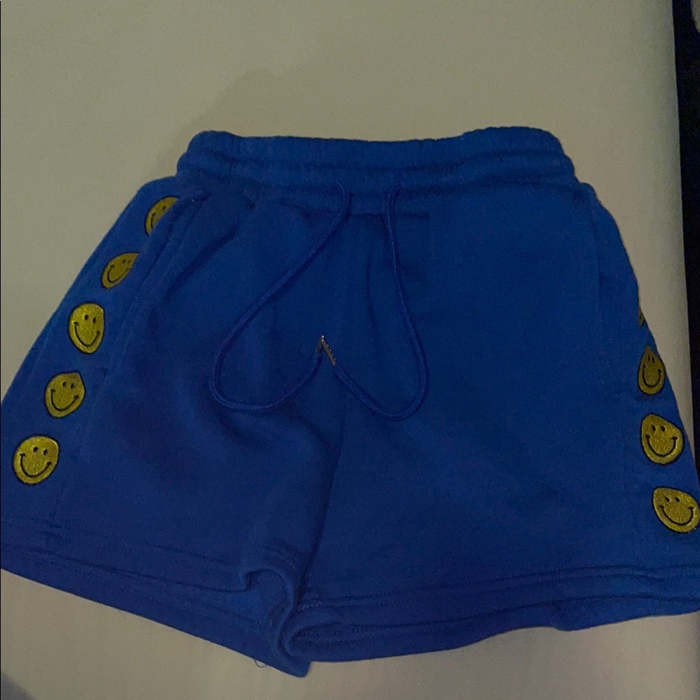 Blue Smiley Face Women's Shorts